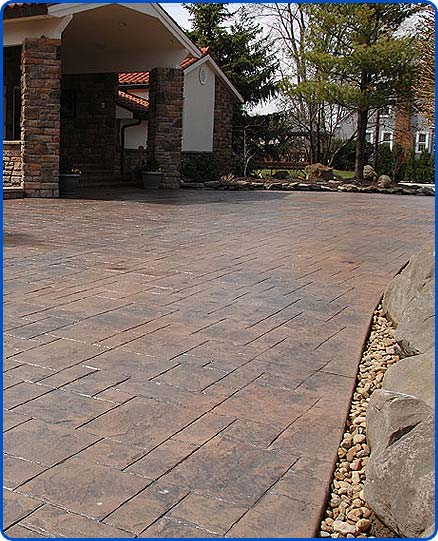 stamped concrete driveway Cleveland Ohio