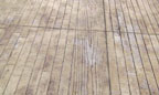 Concrete Deck Stamped with a Wood Pattern